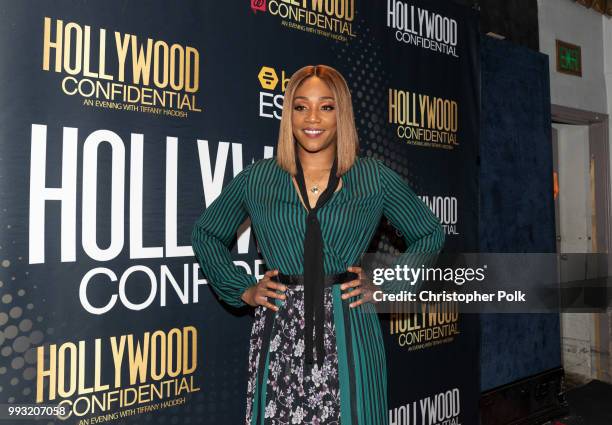 Tiffany Haddish arrives to the Essence Magazine And Hollywood Confidential Present An Evening With Tiffany Haddish at Saban Theatre on July 6, 2018...