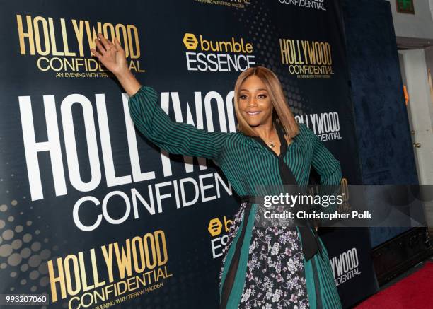 Tiffany Haddish arrives to the Essence Magazine And Hollywood Confidential Present An Evening With Tiffany Haddish at Saban Theatre on July 6, 2018...