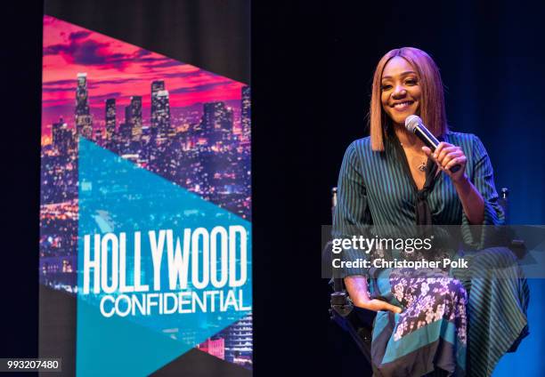 Tiffany Haddish at the Essence Magazine And Hollywood Confidential Present An Evening With Tiffany Haddish at Saban Theatre on July 6, 2018 in...