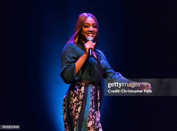 Tiffany Haddish at the Essence Magazine And Hollywood Confidential Present An Evening With Tiffany Haddish at Saban Theatre on July 6, 2018 in...