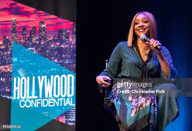 Tiffany Haddish at the Essence Magazine And Hollywood Confidential Present An Evening With Tiffany Haddish at Saban Theatre on July 6, 2018 in...