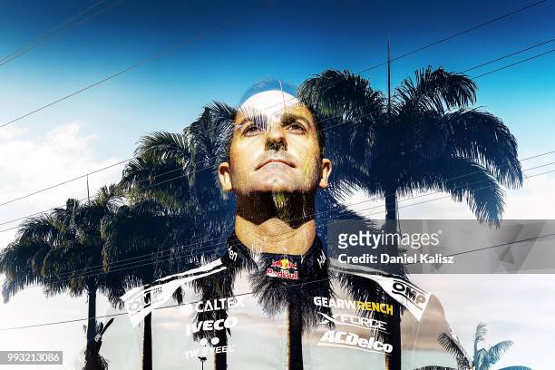 Jamie Whincup driver of the Red Bull Holden Racing Team Holden Commodore ZB poses for a portrait ahead of the Supercars Townsville 400 on July 6,...