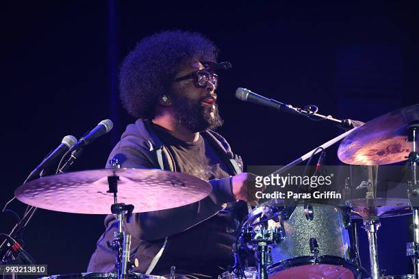Questlove of The Roots performs onstage during the 2018 Essence Festival presented By Coca-Cola - Day 1 at Louisiana Superdome on July 6, 2018 in New...