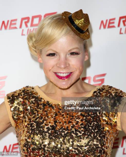 Actress Anne McDaniels attends the "Forbidden Fruit" Live Rocky Horror Experience Launch Featuring Barry Bostwick Hand Print Ceremony at the Vista...