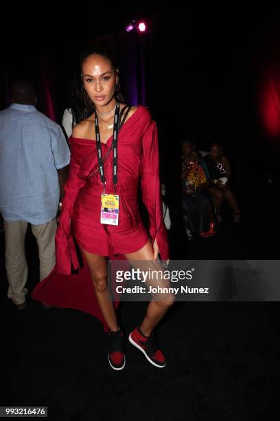 Joan Smalls attends the 2018 Essence Festival - Day 1 on July 6, 2018 in New Orleans, Louisiana.