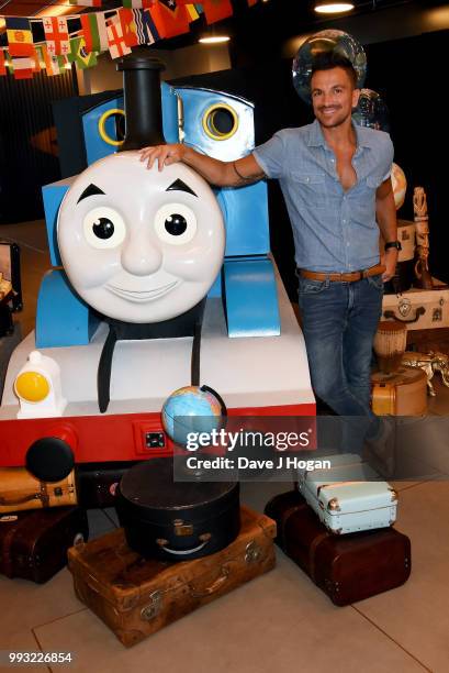 Peter Andre attends the UK premiere of 'Thomas The Tank Engine: Big World! Big Adventures! - The Movie' at Vue West End on July 7, 2018 in London,...