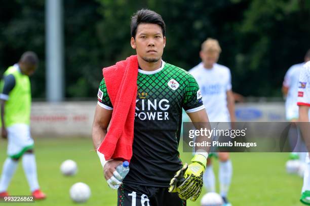 Kawin Thamsatchanan of OH Leuven before the game between OH Leuven and Sint-Truiden : Pre-Season Friendly at VK Linden Stadium on July 06, 2018 in...