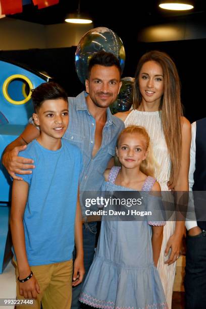 Junior Andre, Peter Andre, Princess Tiaamii Andre and Emily MacDonagh attend the UK premiere of 'Thomas The Tank Engine: Big World! Big Adventures! -...