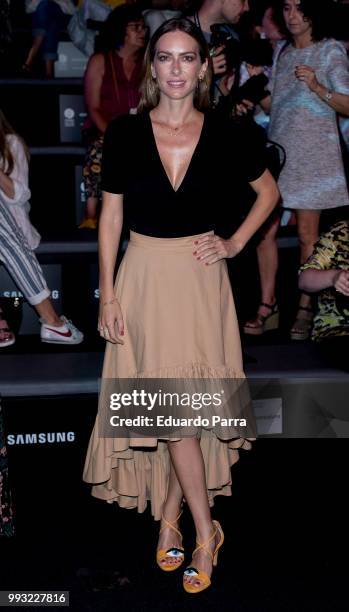 Actress Kira Miro attends the Samsung EGO Innovation Project catwalk during the Mercedes Benz Fashion Week Spring/Summer 2019 at IFEMA on July 7,...