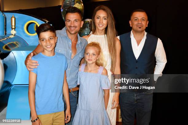 Junior Andre, Peter Andre, Princess Tiaamii Andre, Emily MacDonagh and Michael Andre attend the UK premiere of 'Thomas The Tank Engine: Big World!...