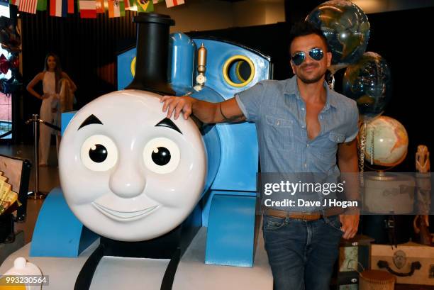 Peter Andre attends the UK premiere of 'Thomas The Tank Engine: Big World! Big Adventures! - The Movie' at Vue West End on July 7, 2018 in London,...