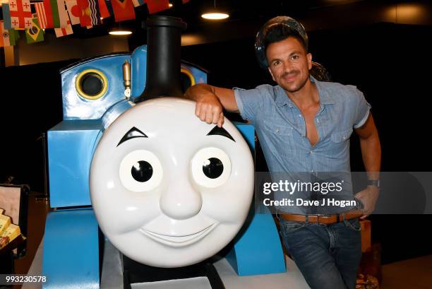 Peter Andre attends the UK premiere of 'Thomas The Tank Engine: Big World! Big Adventures! - The Movie' at Vue West End on July 7, 2018 in London,...