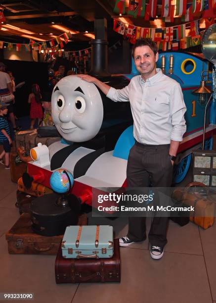 John Hasler attends the 'Thomas The Tank Engine' Premiere at Vue West End on July 7, 2018 in London, England.