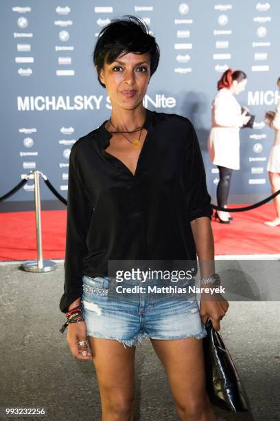 Dennenesch Zoude attends the Michalsky StyleNite during the Berlin Fashion Week Spring/Summer 2019 at Tempodrom on July 6, 2018 in Berlin, Germany.
