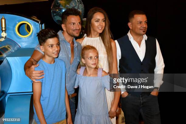 Junior Andre, Peter Andre, Princess Tiaamii Andre, Emily MacDonagh and Michael Andre attend the UK premiere of 'Thomas The Tank Engine: Big World!...