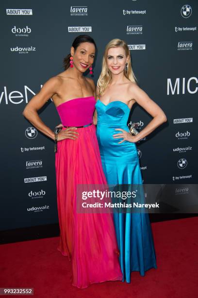 Tanja Buelter and Annabelle Mandeng attends the Michalsky StyleNite during the Berlin Fashion Week Spring/Summer 2019 at Tempodrom on July 6, 2018 in...