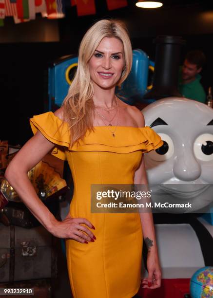 Sarah Jayne Dunn attneds the 'Thomas The Tank Engine' Premiere at Vue West End on July 7, 2018 in London, England.