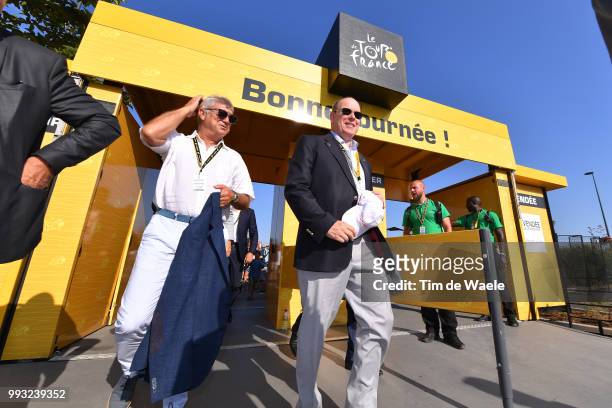 Start / Prince Albert of Monaco / during the 105th Tour de France 2018, Stage 1 a 201km from Noirmoutier-En-L'ile to Fontenay-le-Comte on July 7,...
