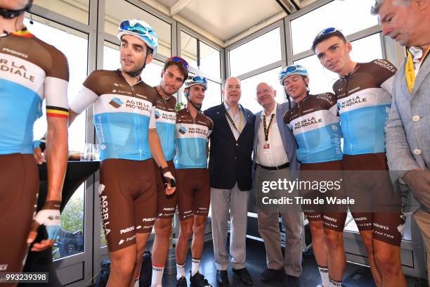 Start / Romain Bardet of France / Silvan Dillier of Switzerland / Mathias Frank of Switzerland / Tony Gallopin of France / Pierre Latour of France /...