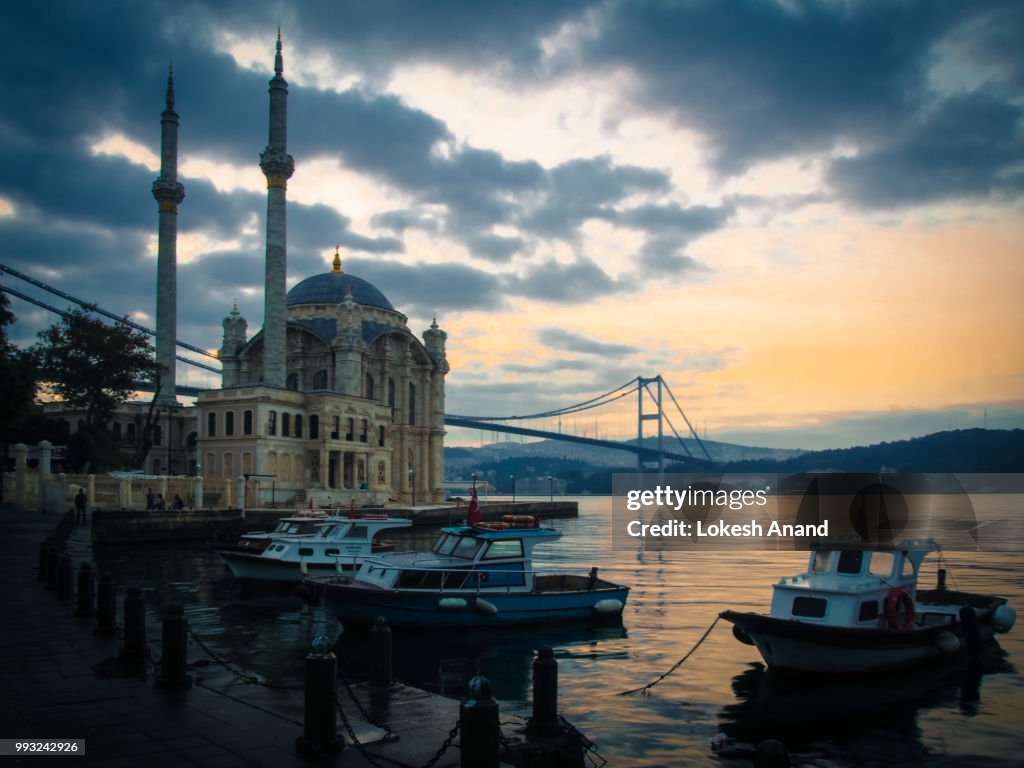 Sunrise over Ortakoy Pier
