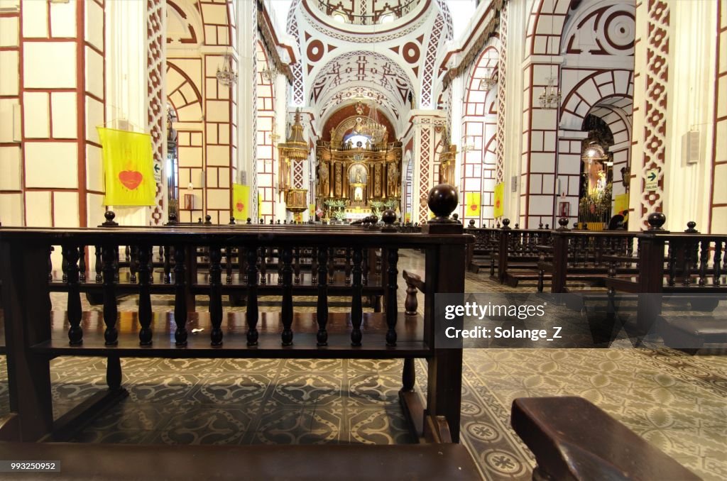Church and convent of San Francisco in Lima Peru
