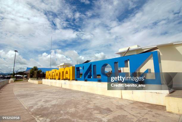 morotai daloha letters - north maluku stock pictures, royalty-free photos & images