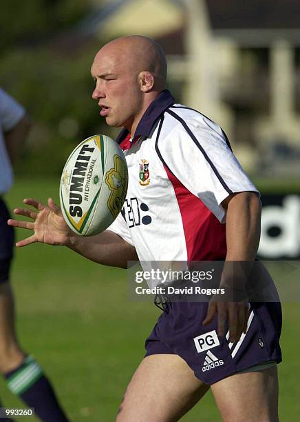 Phil Greening of the British Lions during a training session at the WACCA stadium, venue for tomorrows tour match against Western Australia....