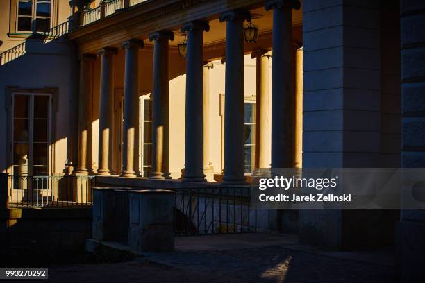 lazienki park in warsaw, poland - lazienki park stock pictures, royalty-free photos & images