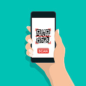 Qr and mobile code - Vector illustration