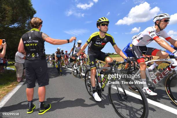 Mikel Nieve of Spain and Team Mitchelton-Scott / Feed Zone / during the 105th Tour de France 2018, Stage 1 a 201km from Noirmoutier-En-L'ile to...