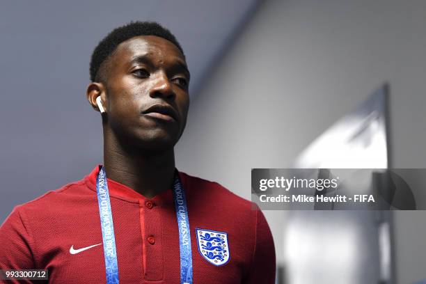 Danny Welbeck of England arrives at the stadium prior to the 2018 FIFA World Cup Russia Quarter Final match between Sweden and England at Samara...