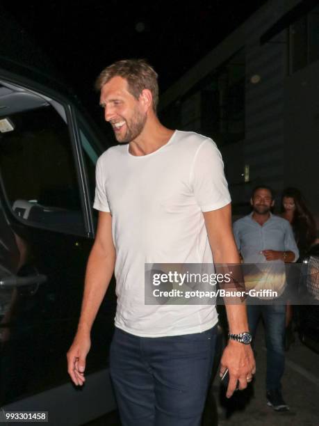 Dirk Nowitzki is seen on July 06, 2018 in Los Angeles, California.