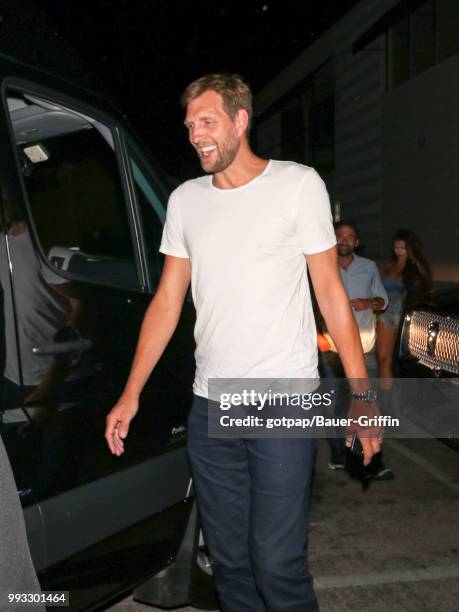 Dirk Nowitzki is seen on July 06, 2018 in Los Angeles, California.