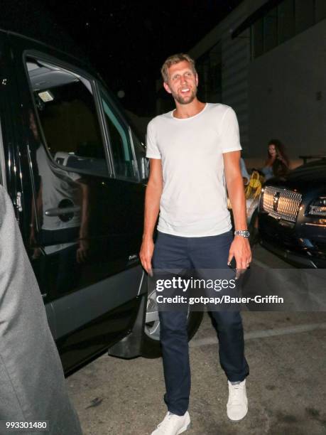 Dirk Nowitzki is seen on July 06, 2018 in Los Angeles, California.