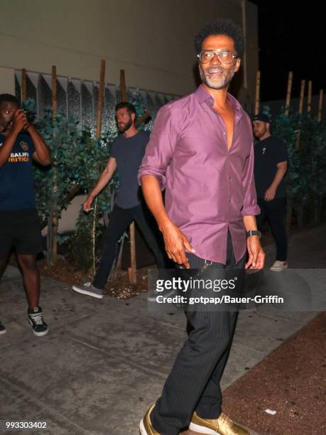 Eric Benet is seen on July 07, 2018 in Los Angeles, California.