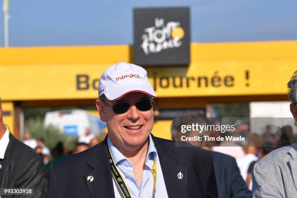 Start / Prince Albert of Monaco / during the 105th Tour de France 2018, Stage 1 a 201km from Noirmoutier-En-L'ile to Fontenay-le-Comte on July 7,...