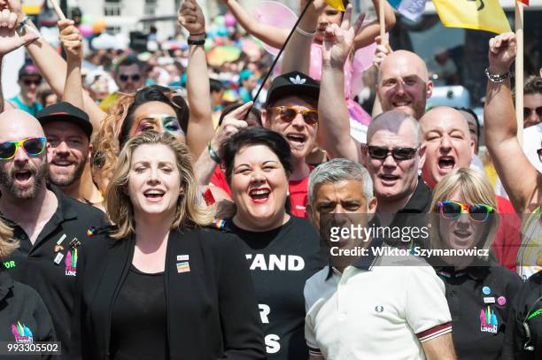 Mayor of London Sadiq Khan and Secretary of State for International Development Penny Mordaunt officially launch the Pride in London parade. The...