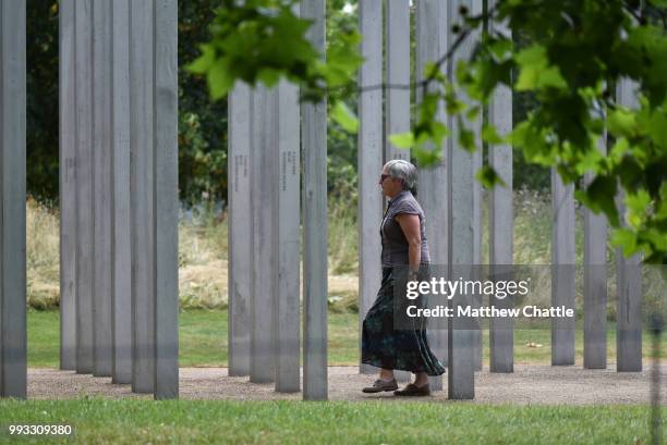 The 13th anniversary of the London bombings is commemorated at the Hyde Park memorial. PHOTOGRAPH BY Matthew Chattle / Future Publishing