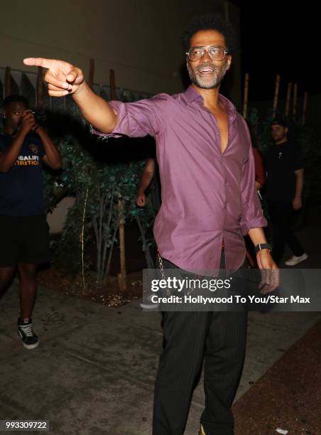 Eric Benet is seen on July 6, 2018 in Los Angeles, California.