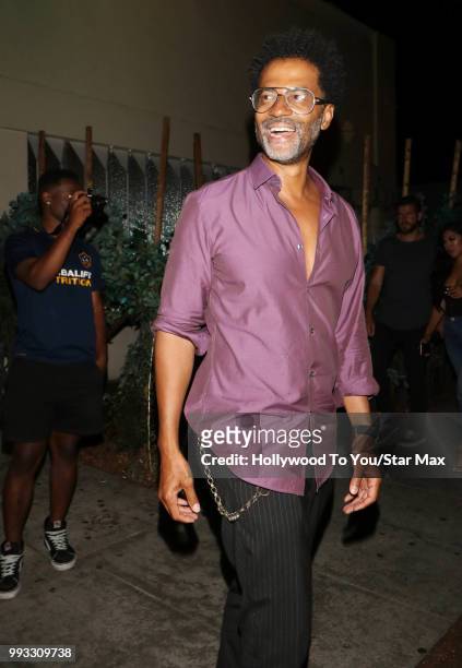 Eric Benet is seen on July 6, 2018 in Los Angeles, California.