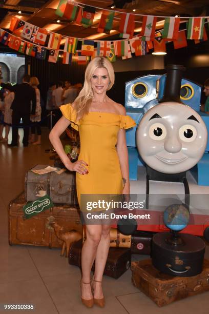 Sarah Jayne Dunn attends the premiere of Thomas and Friends, Big World! Big Adventures! at Vue West End on July 7, 2018 in London, England.