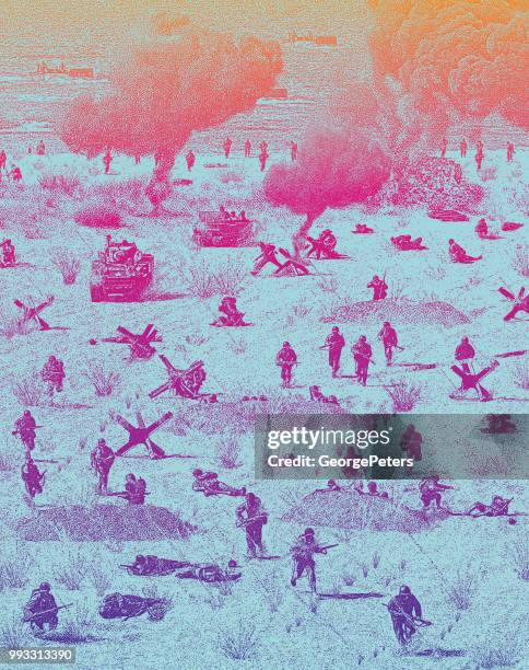 ww2 normandy invasion on omaha beach - normandy stock illustrations