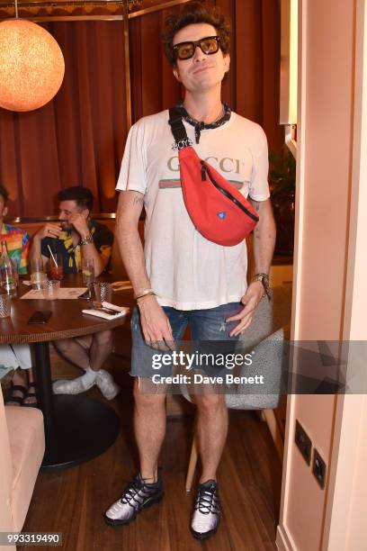 Nick Grimshaw attends the Fantastic Man, Blouse and Neptune Pride fundraiser brunch in support of London Friend at Neptune on July 7, 2018 in London,...