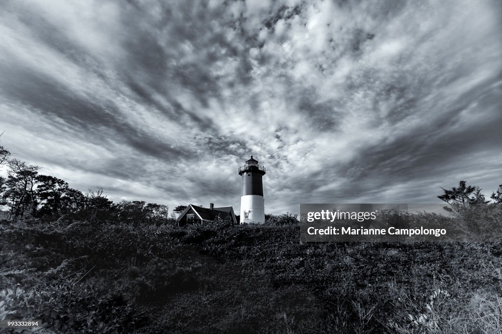 Nauset Lighthouse Classic Black and White