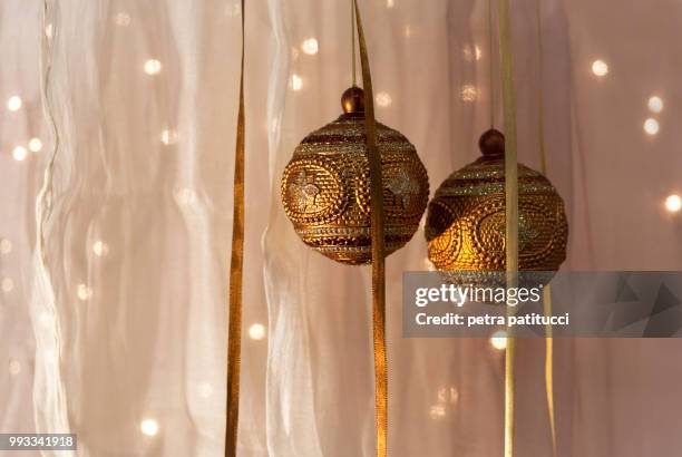of lights and ornaments.. - patitucci fotografías e imágenes de stock
