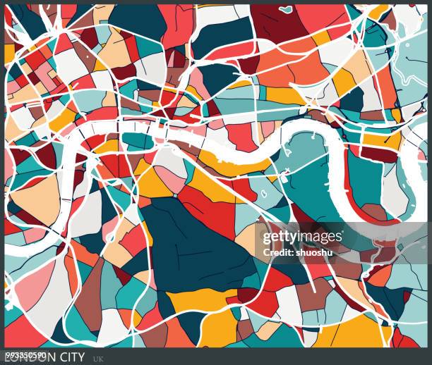 Color Lump Vector 669 London Line Map Stock Photos, High-Res Pictures, and Images - Getty ...