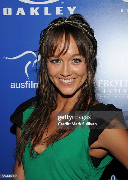 Actress Sharni Vinson arrives at Australians In Film's 2010 Breakthrough Awards held at Thompson Beverly Hills on May 13, 2010 in Beverly Hills,...