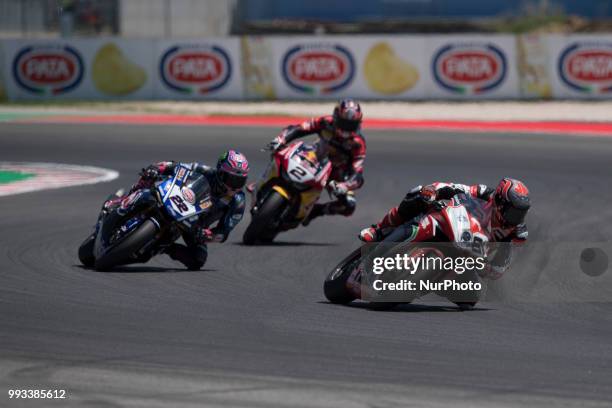 Jordi Torres ESP MV Agusta 1000 F4 MV Agusta Reparto Corse during the Motul FIM Superbike Championship - Italian Round Superpole race during the...