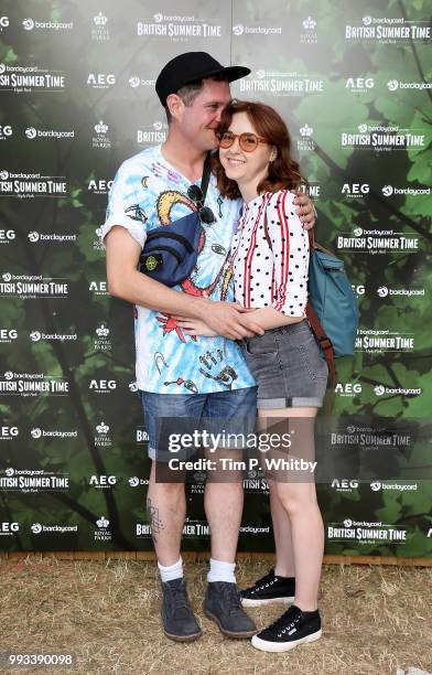 Mathew Horne and girlfriend Evie attend as Barclaycard present British Summer Time Hyde Park at Hyde Park on July 7, 2018 in London, England.