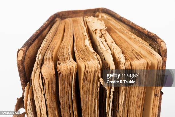 old books isolated on a white background - old book white background stock pictures, royalty-free photos & images